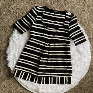 Isabella Oliver Maternity Top Striped Short Sleeve Womens Size Small